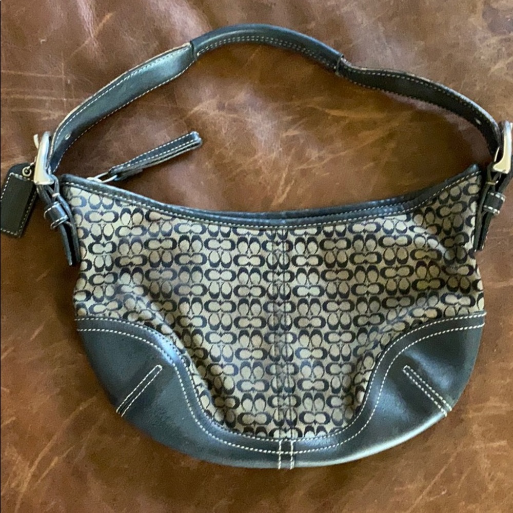 Black coach purse
